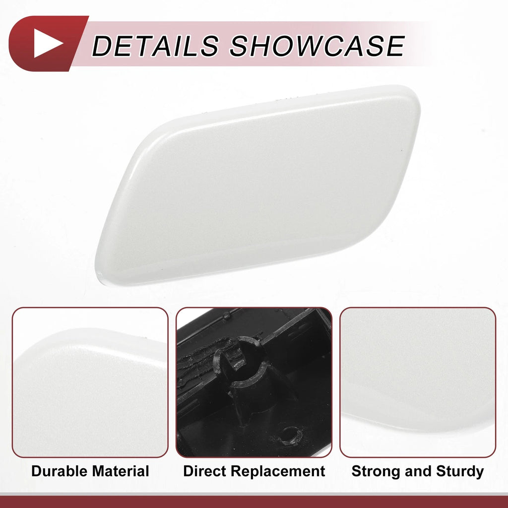 Front Left Washer Nozzle Cover Cap for Subaru Forester (2013–2015) White