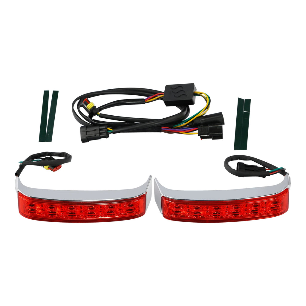 Saddlebag LED Run Brake Turn Light Red Lens for Harley Electra Glide (2014–2024)