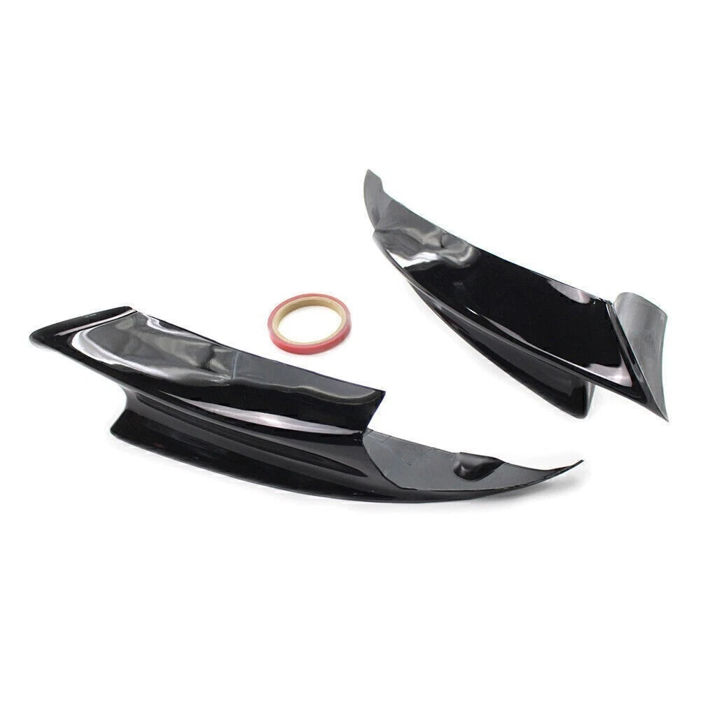 2X Gloss Black Front Bumper Splitters for BMW E92 M3 (2008–2013)