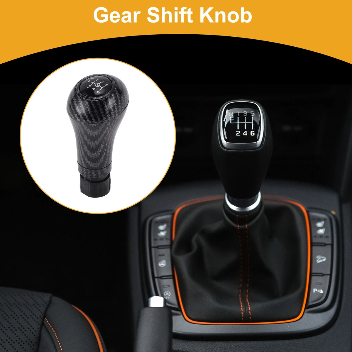 6 Speed Gear Shifter Knob for Mercedes-Benz C-Class W204 (2007–2014)