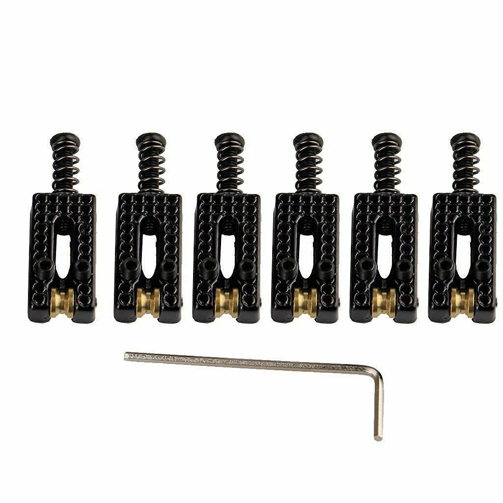6Pcs Roller Bridge Tremolo Saddles for Fender Strat