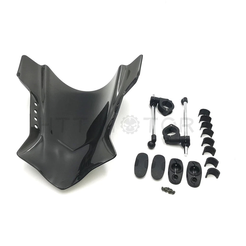 Universal Motorcycle Windshield for Harley (7/8" & 1" Handlebar Mount)