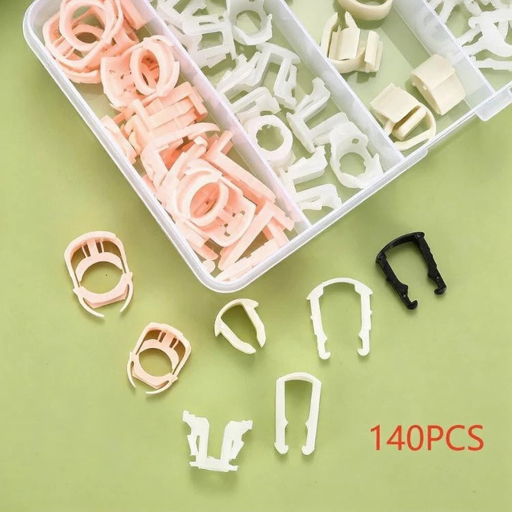 140pc Fuel Line Clamps for Ford - 3/8" & 5/16" Nylon
