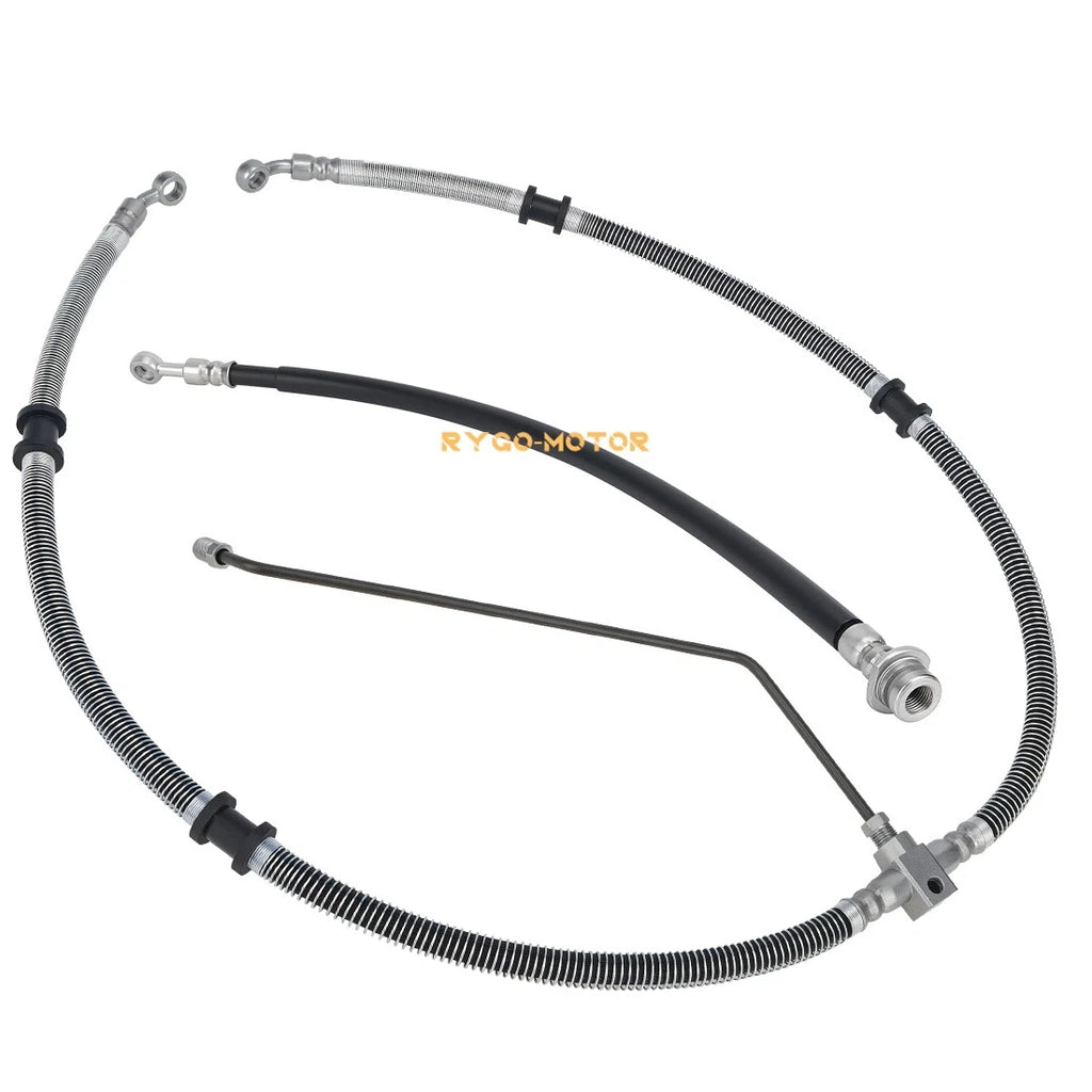 Front Brake Hose Line Pipe Kit for Yamaha Grizzly 450 YFM450 (2011–2014)
