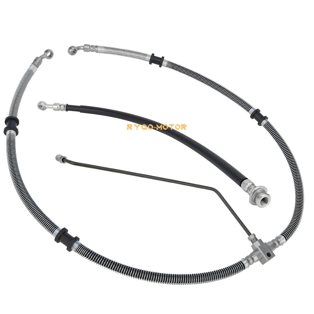 Front Brake Hose Line Pipe Kit for Yamaha Grizzly 450 YFM450 (2011–2014)