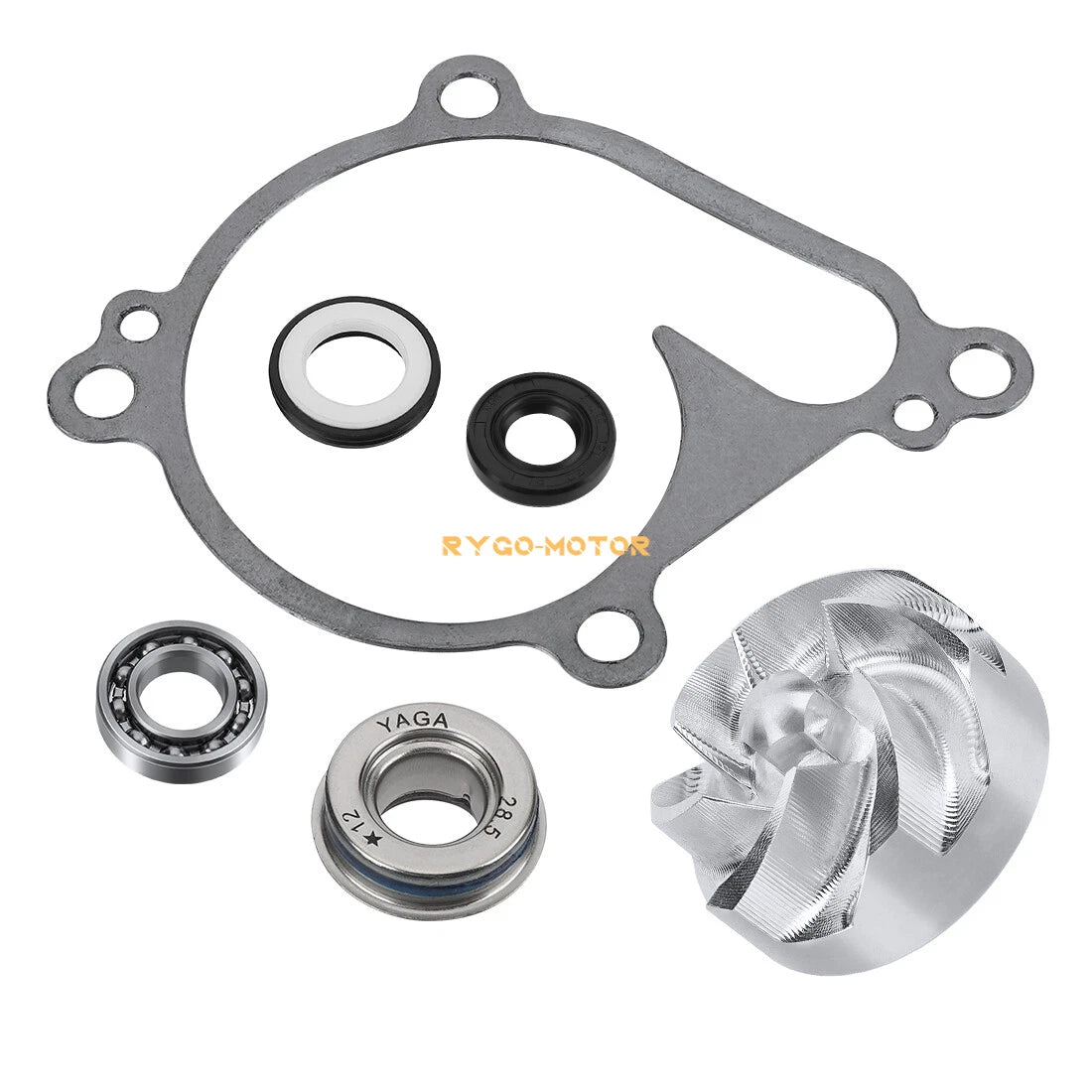 Water Pump Bearing Seal Impeller & Gasket for Kawasaki Prairie 650 (2002–2003)