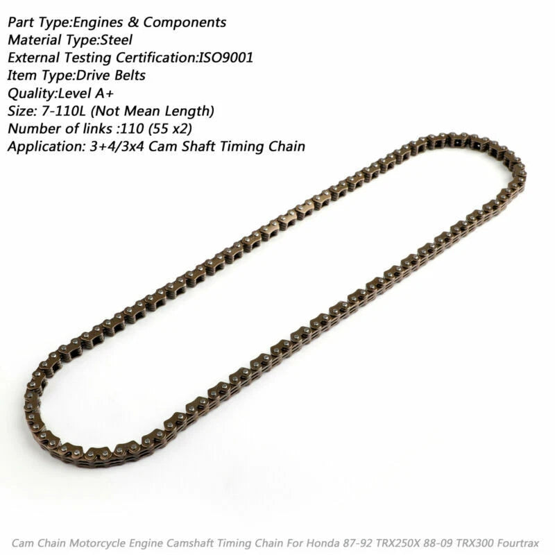 Timing Cam Chain for Honda TRX250X TRX300EX TRX300 (1985–2009) 14401-HC0-003