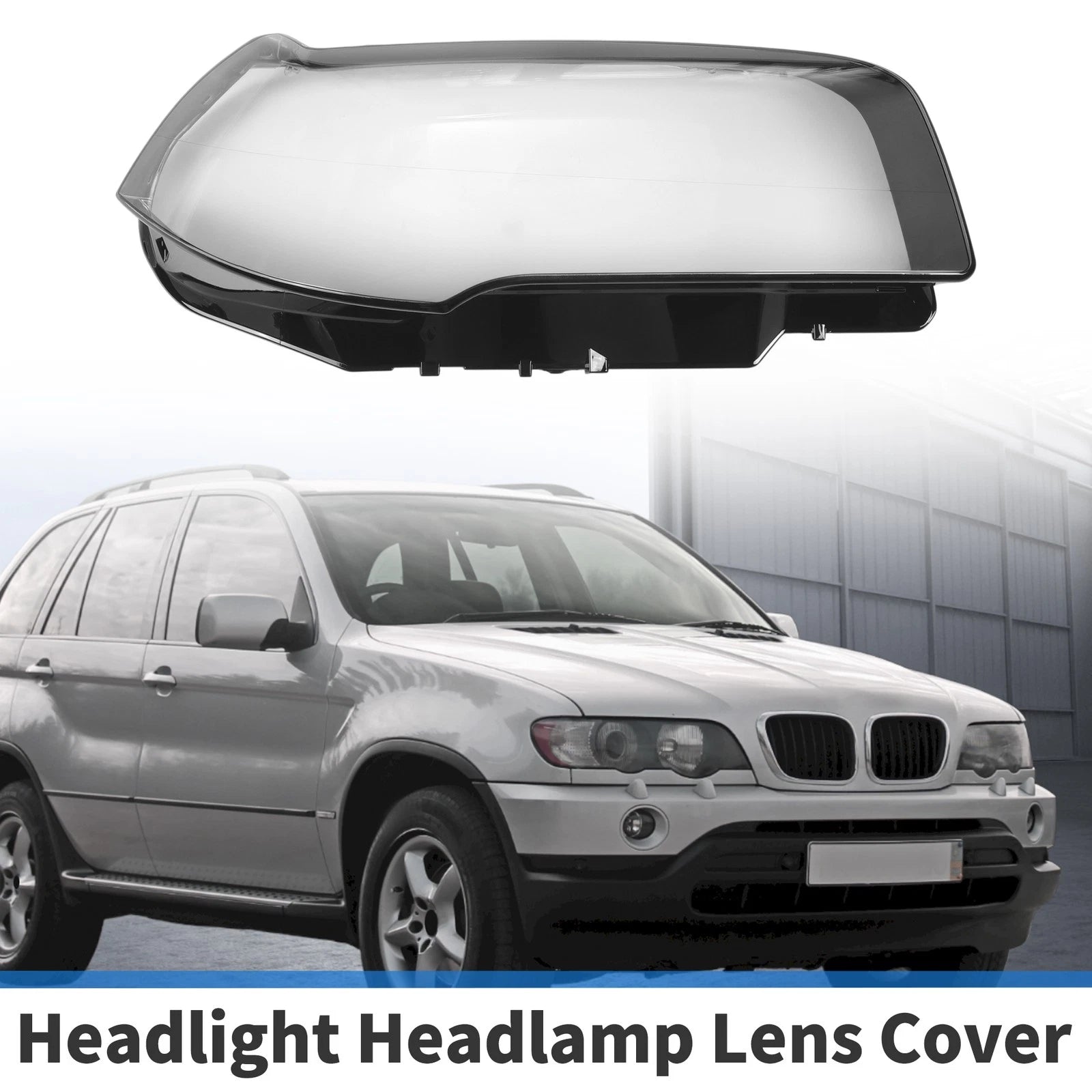 Front Right Headlight Lens Cover Replacement for BMW X3 E83 (2004–2010)