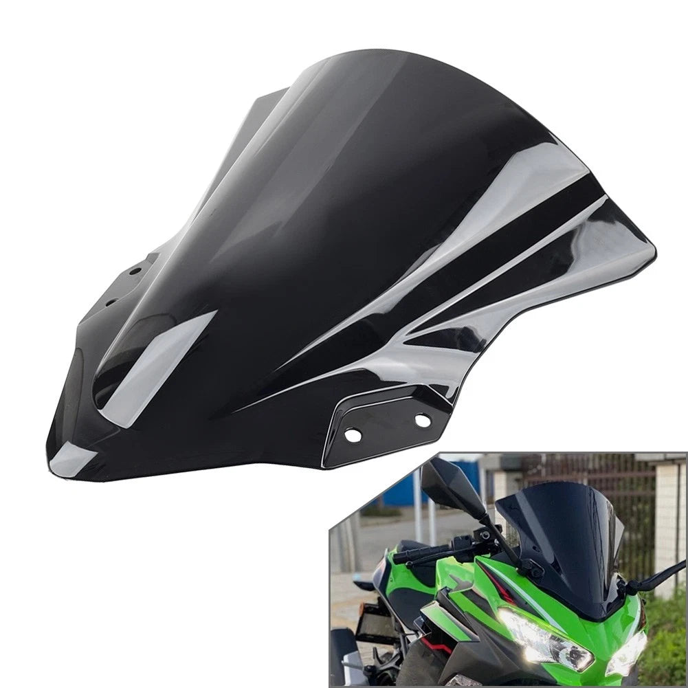 Front Windshield Deflector for Kawasaki EX400R Ninja 400R (2018–2022) Black