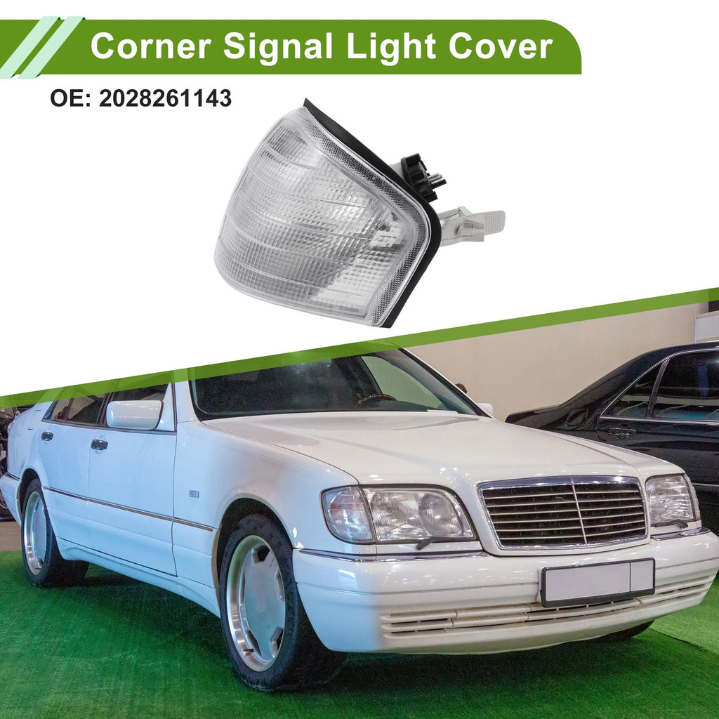 Left Front Corner Signal Light Cover Replacement for Mercedes-Benz (1994–2000)