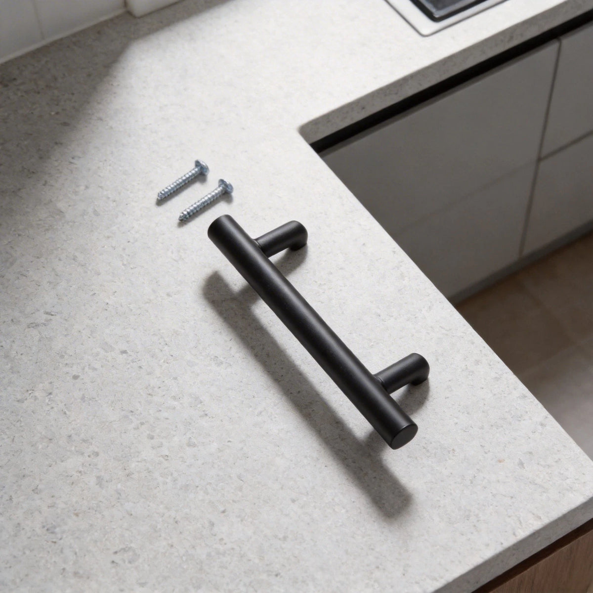 Stainless Steel Handle for Cabinet Drawer Dresser Wardrobe (Dark Black)