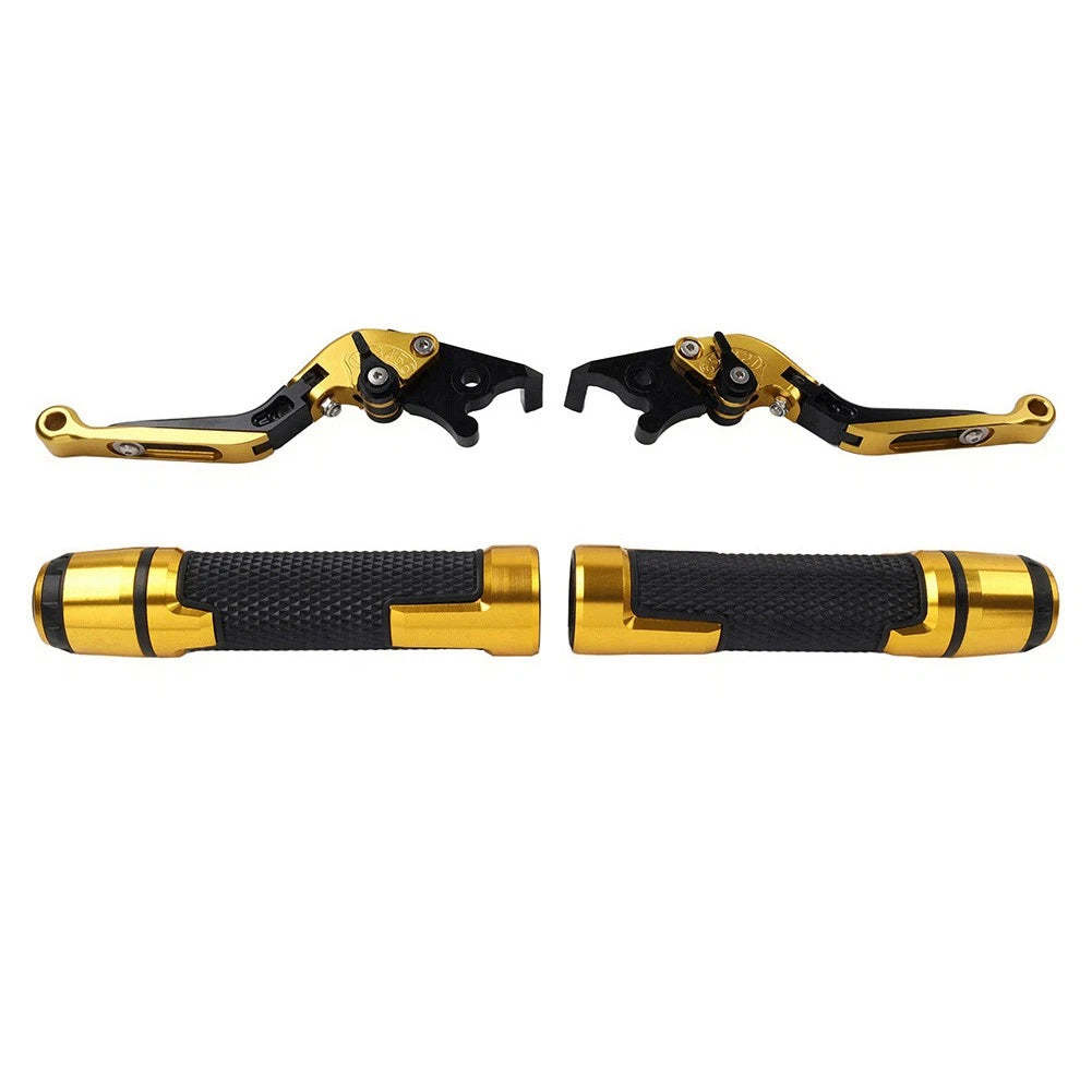 Folding Extendable Brake Clutch Lever Grip Kit for Yamaha YZF R1 R6 (2000–2023)