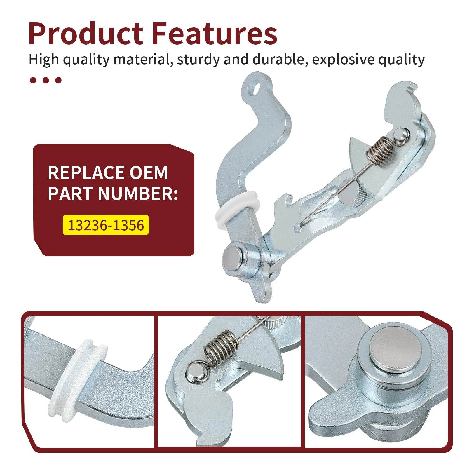 Left Brake Lever Bracket 13236-1356 for Kawasaki Mule 3000-4010
