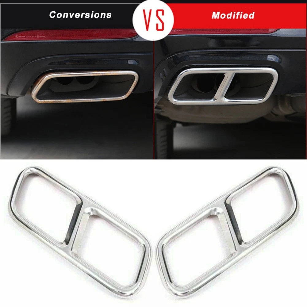 Exhaust Muffler Tip Tail Pipe Cover Trim for Mercedes Benz S Class (2010–2017)