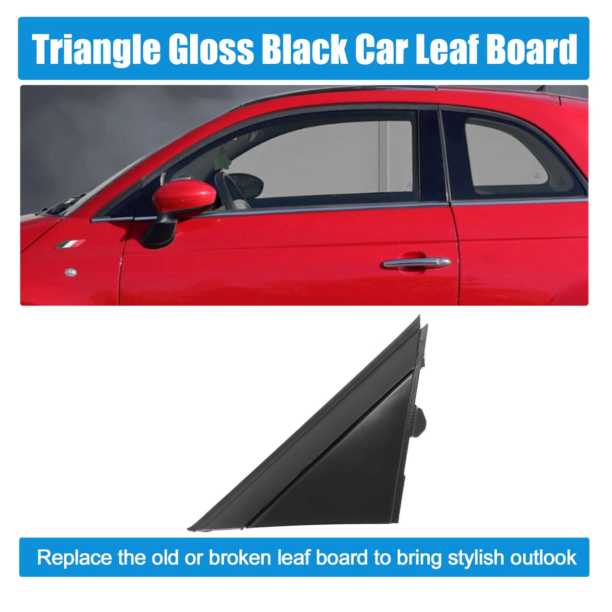 Right Side Mirror Flag Triangle Cover 1SD00KX7AA for Fiat
