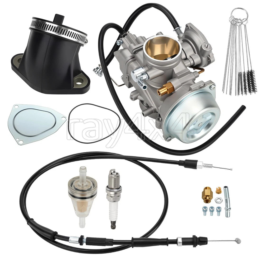 Carburetor & Intake Boot Cable Kit for Polaris Sportsman Scrambler 500 (1998–2012)
