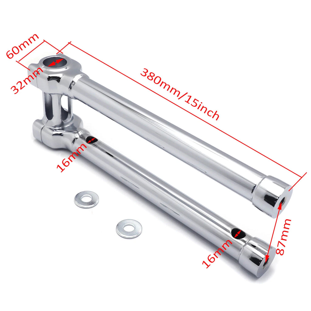 CNC 14" Riser 32mm Handlebar Top Clamp for Harley Softail (2000–2023)