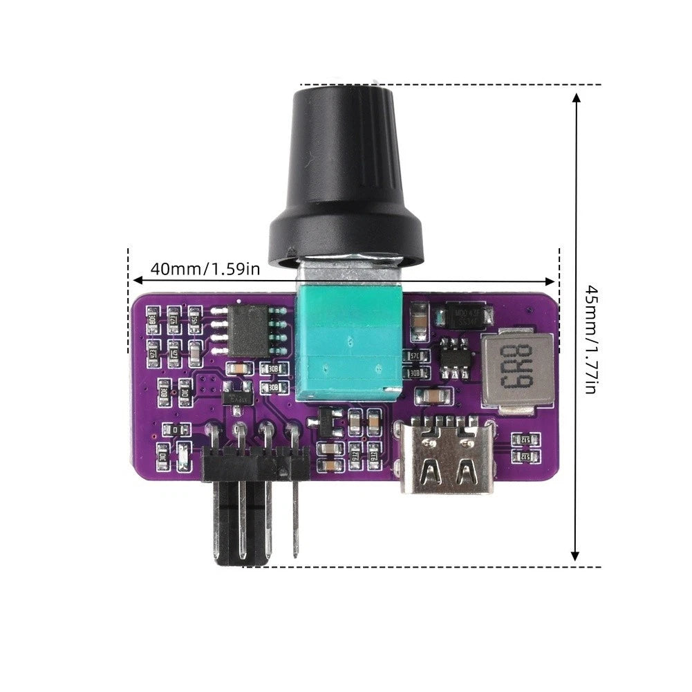 DIY Water Cooling Fan Controller 4Pin for PWM 12V DC (4.5x4cm)