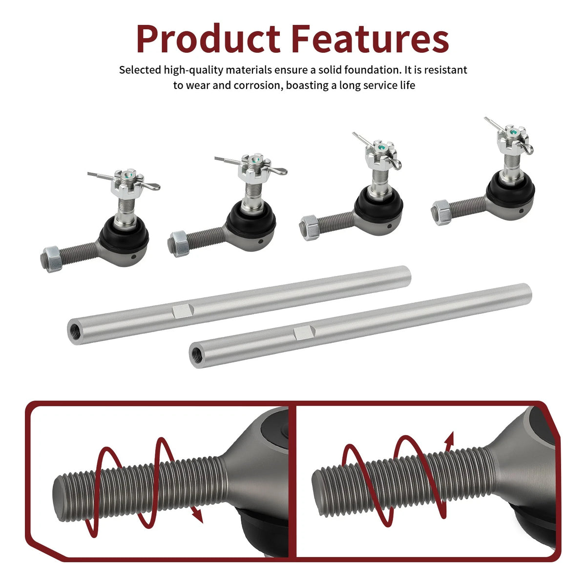 Tie Rod Ends Kit for Polaris Predator 500 (2003–2006) 7061113 5133933