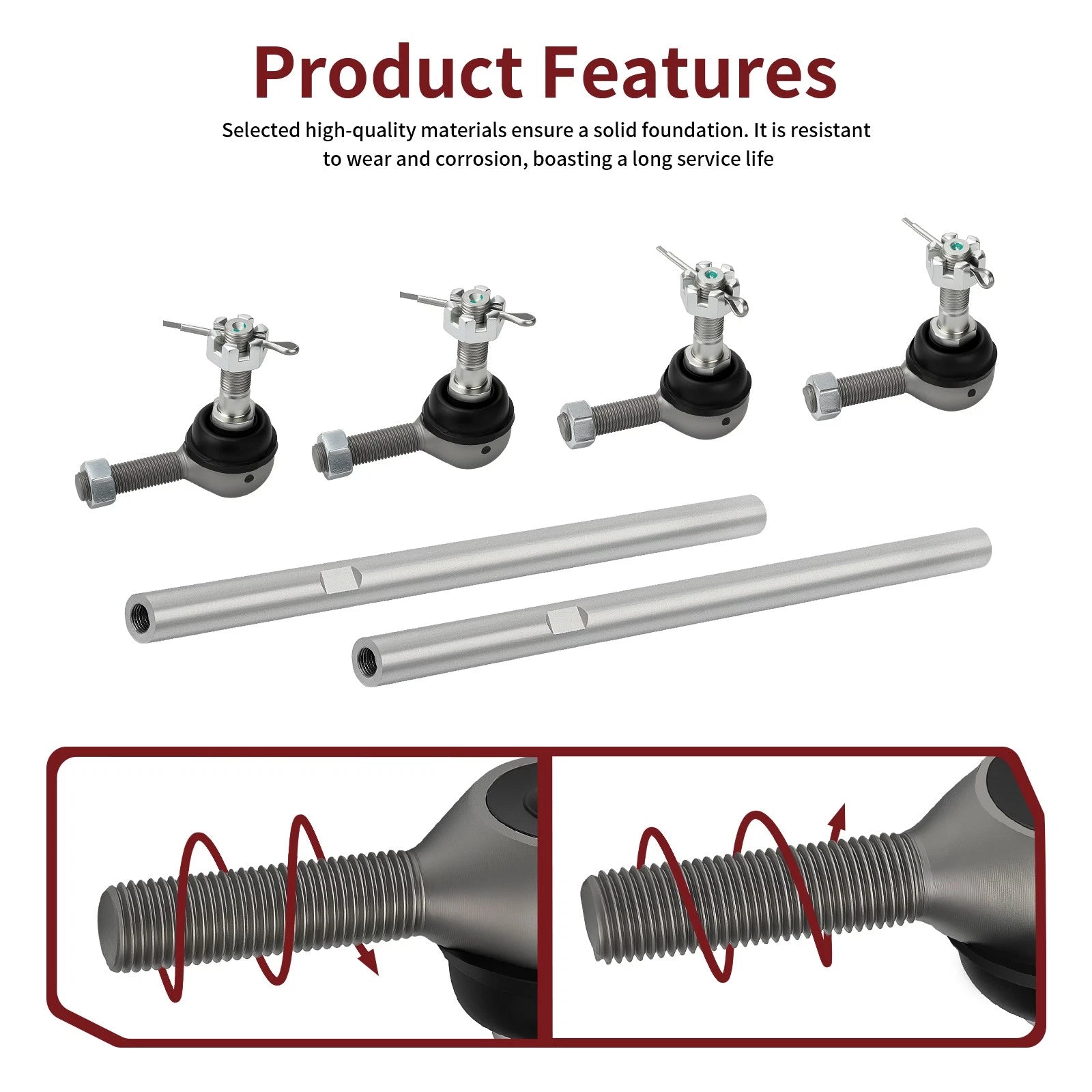 Tie Rod Ends Kit for Polaris Predator 500 (2003–2006) 7061113 5133933