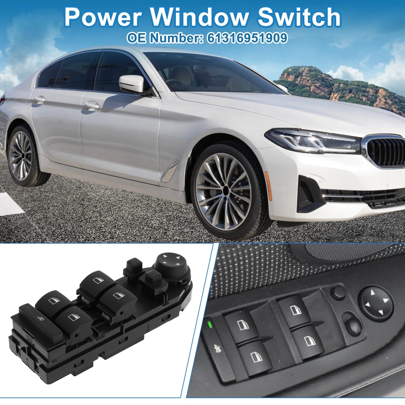 Power Window Switch Replacement for BMW 525i 2004–2005