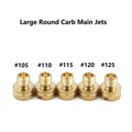 5pcs Large Round Main Jets for Mikuni N100/604 Carburetor (#105 #110 #115 #120 #125)