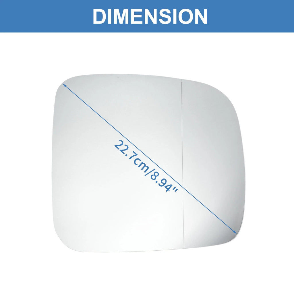 Right Side Wing Door Mirror Glass for VW Transporter T5 Caddy (2004–2015)