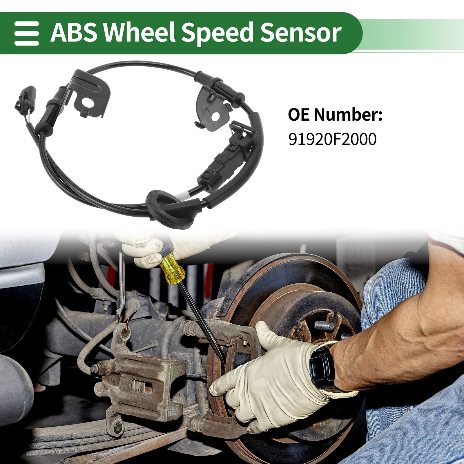 ABS Wheel Speed Sensor No. 91920F2000 for Hyundai Elantra (2017–2020)