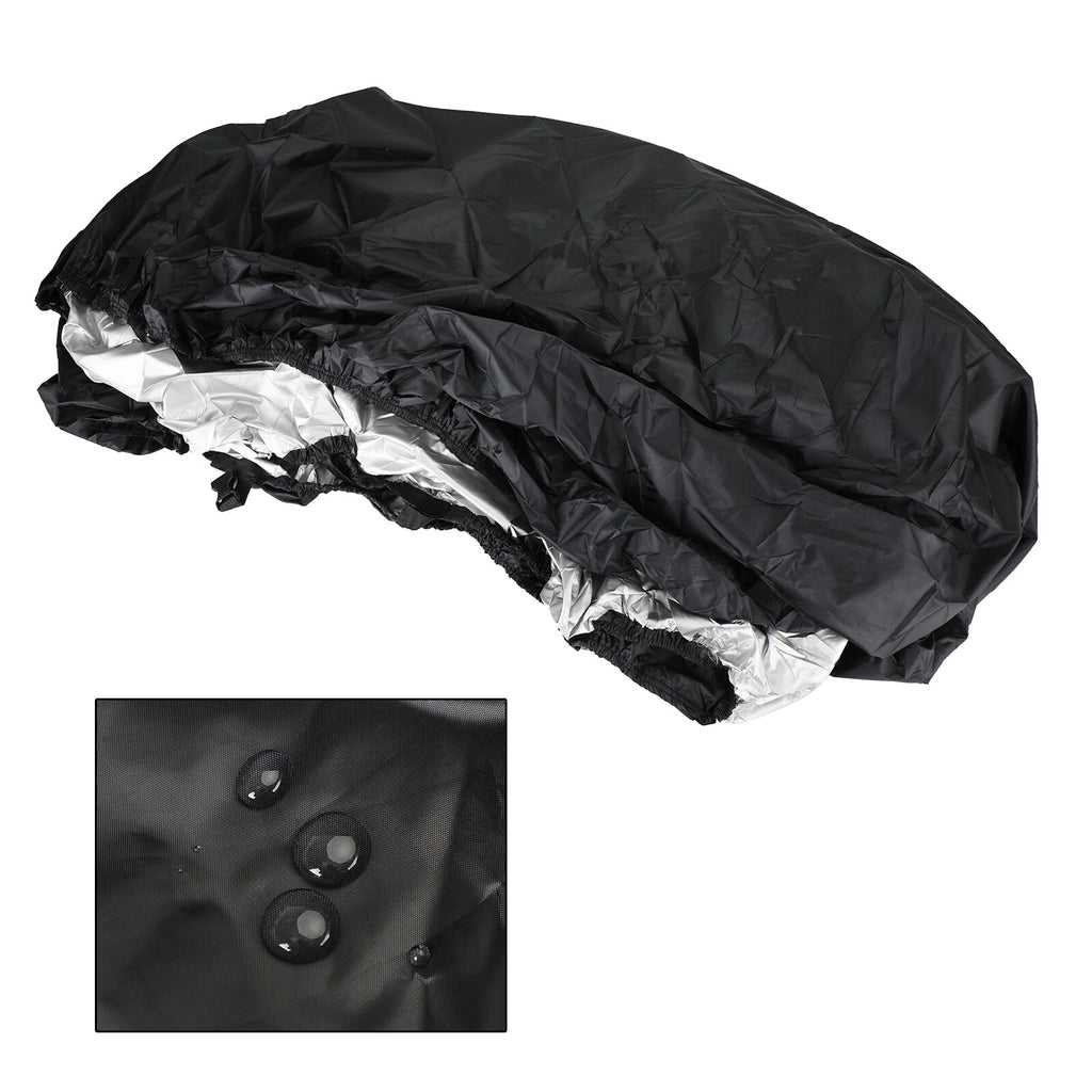 Universal Waterproof Boat Cover 14-16Ft Black for Fishing Boat (T9)