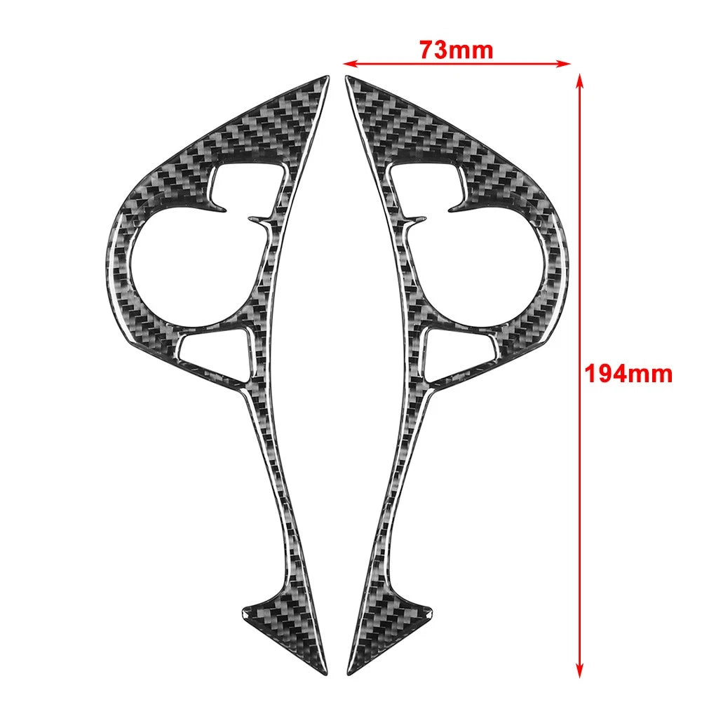 Steering Wheel Button Cover for Honda Accord (2013–2017) Carbon Fiber Black