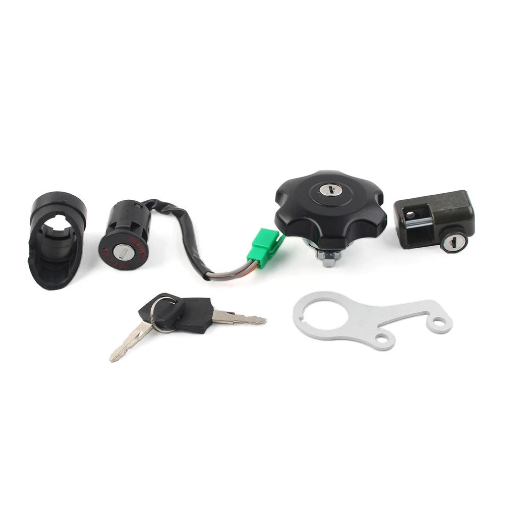 Ignition Key Switch Gas Cap Helmet Lock W/Key for Suzuki DRZ400SM (2005–2022)
