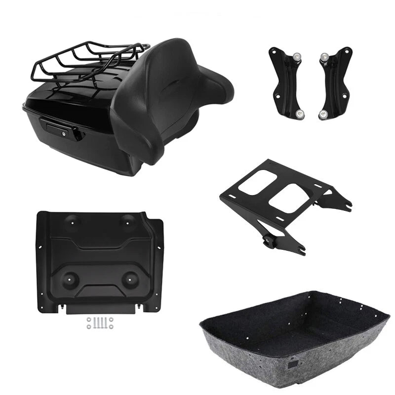 Trunk Pad Rack Mount Plate Docking Kit for Harley Road Glide (2014–2023)