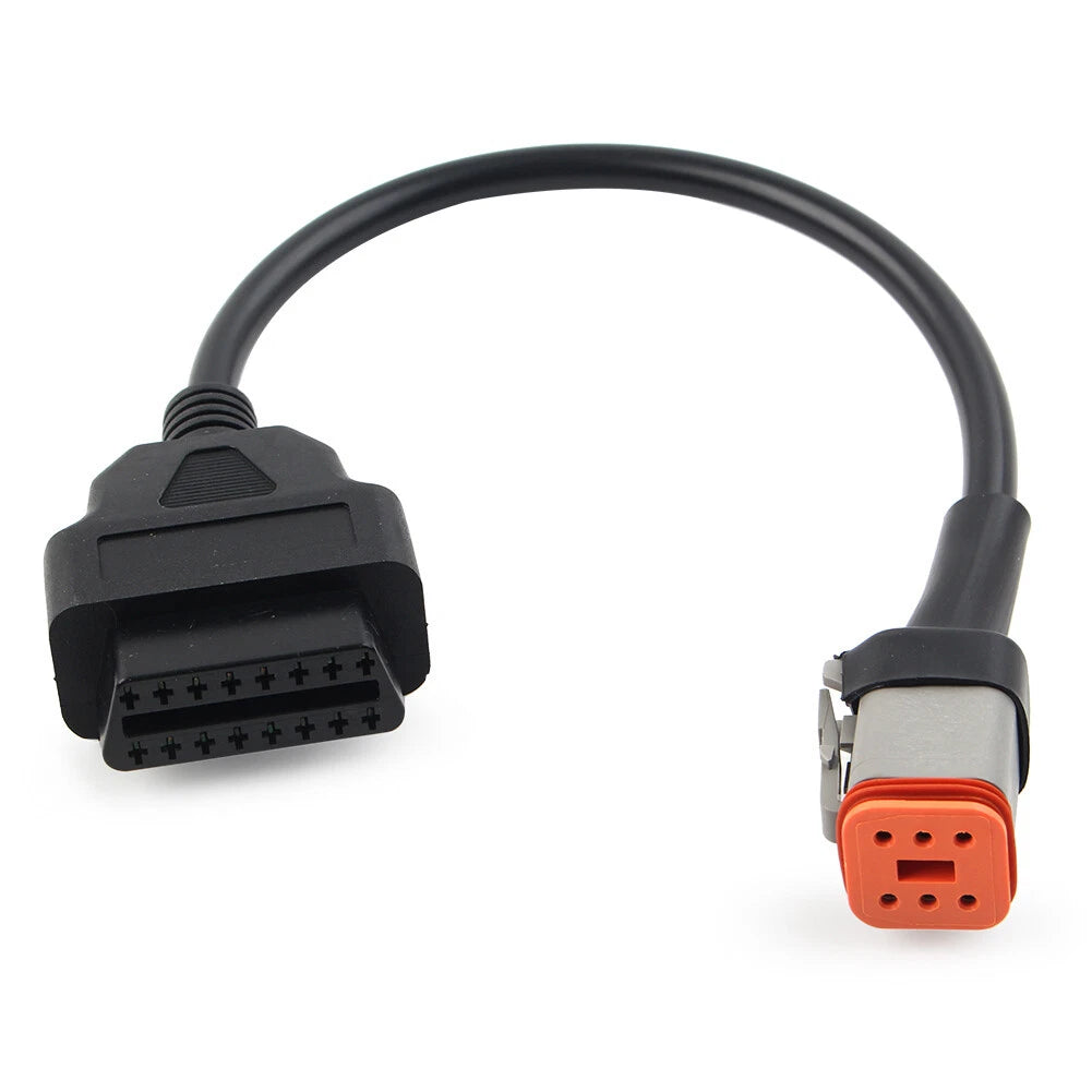 6Pin to OBD2 16Pin Diagnostic Scanner Adapter Cable Fit For Harley Davidson mo