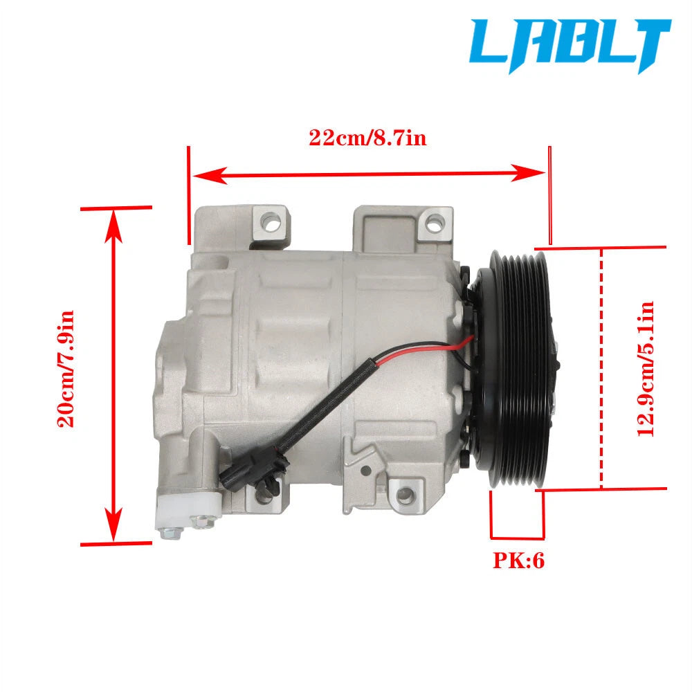 A/C Compressor for Nissan Altima (2007–2011), Sentra (2007–2012)