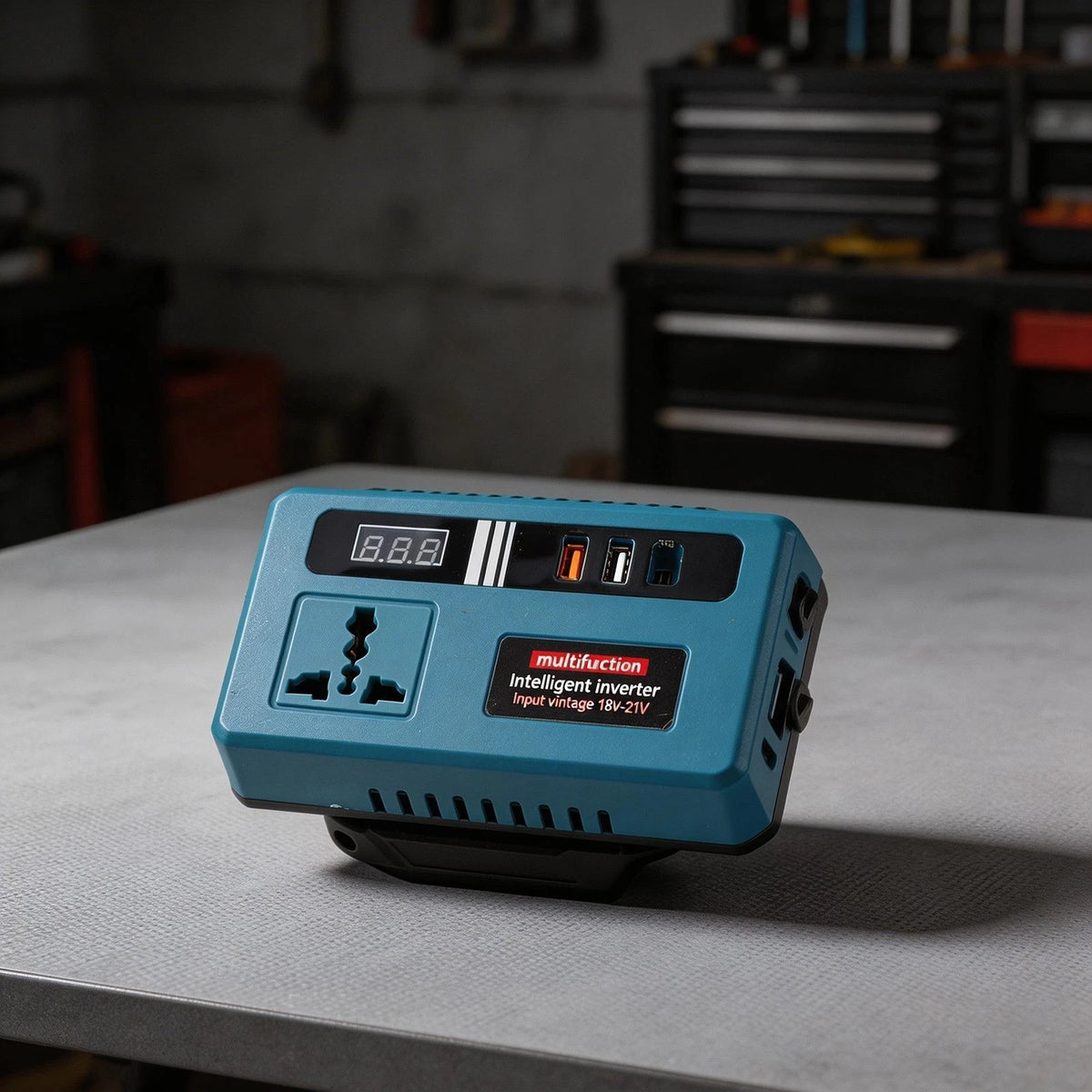 21V Battery Inverter Converter with USB Port for Universal Use