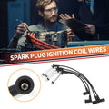 4 Pcs Ignition Coil Spark Plug Wire Set for Ford Fiesta V 1.3 (2001–2010)