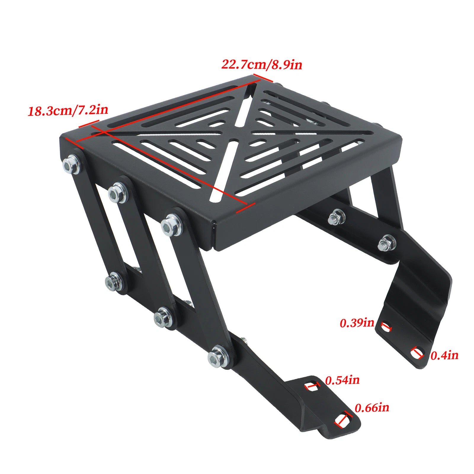 Motorcycle Trunk Mount for Touring Models (Carbon Steel)