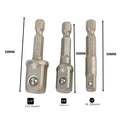 Socket Bit Adapter 50mm Chrome Vanadium Steel for Universal Use