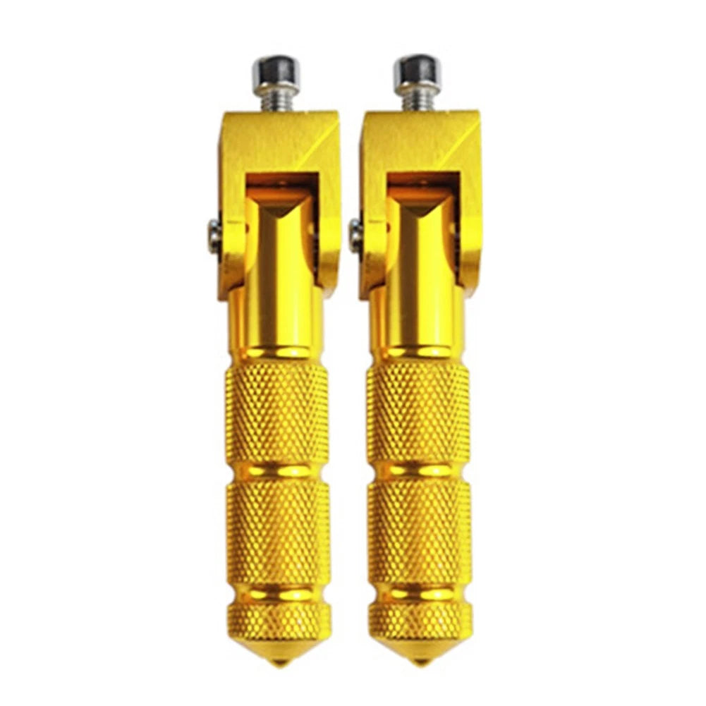 CNC Folding Foot Pegs Rear Set for Universal Motorcycle (All Years) - Gold