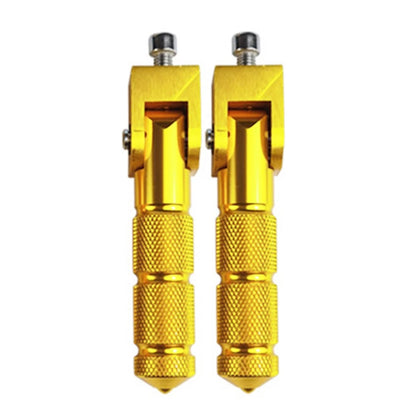 CNC Folding Foot Pegs Rear Set for Universal Motorcycle (All Years) - Gold