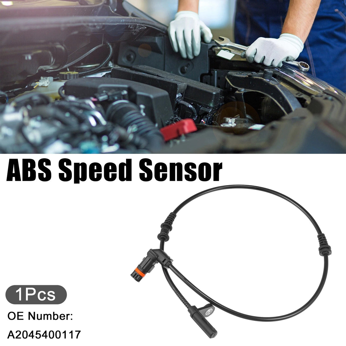 ABS Sensor Front Left Right OEM Replacement for Mercedes-Benz C300 (2008–2011)