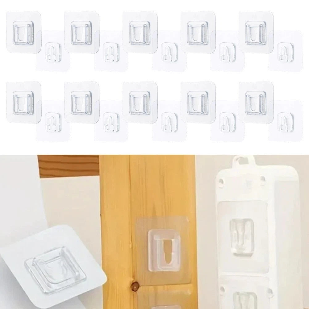 Transparent Strong Paste Hooks for Kitchen and Office Items