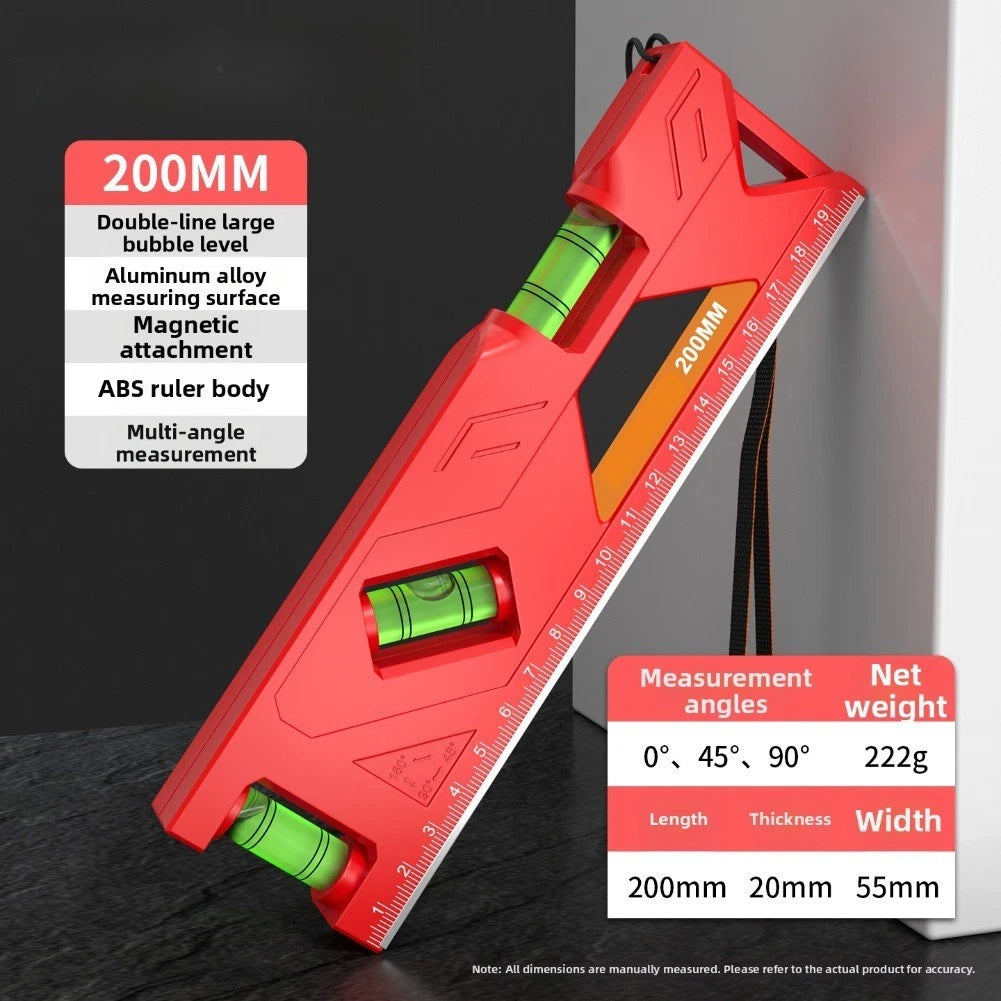 Portable Magnetic Spirit Level with ABS Body and High Accuracy Scale