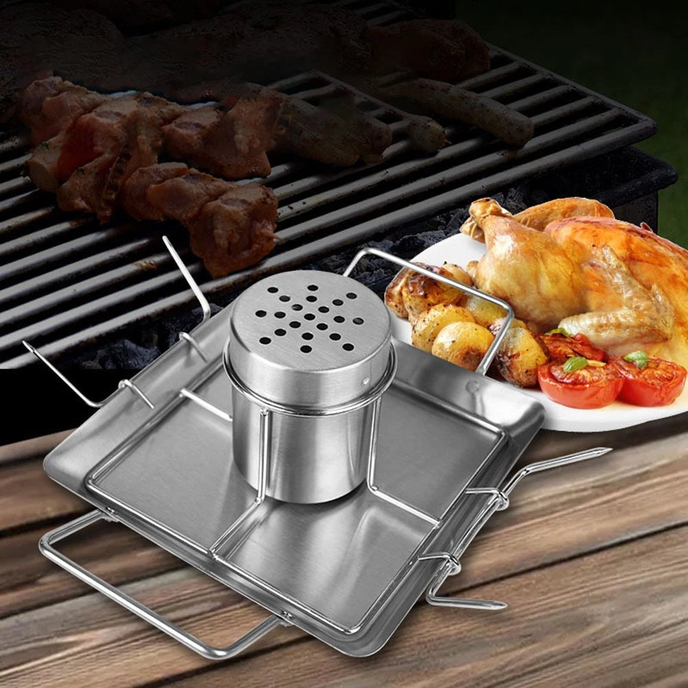 Beer Can Chicken Roaster Stand for Outdoor BBQ and Grilling