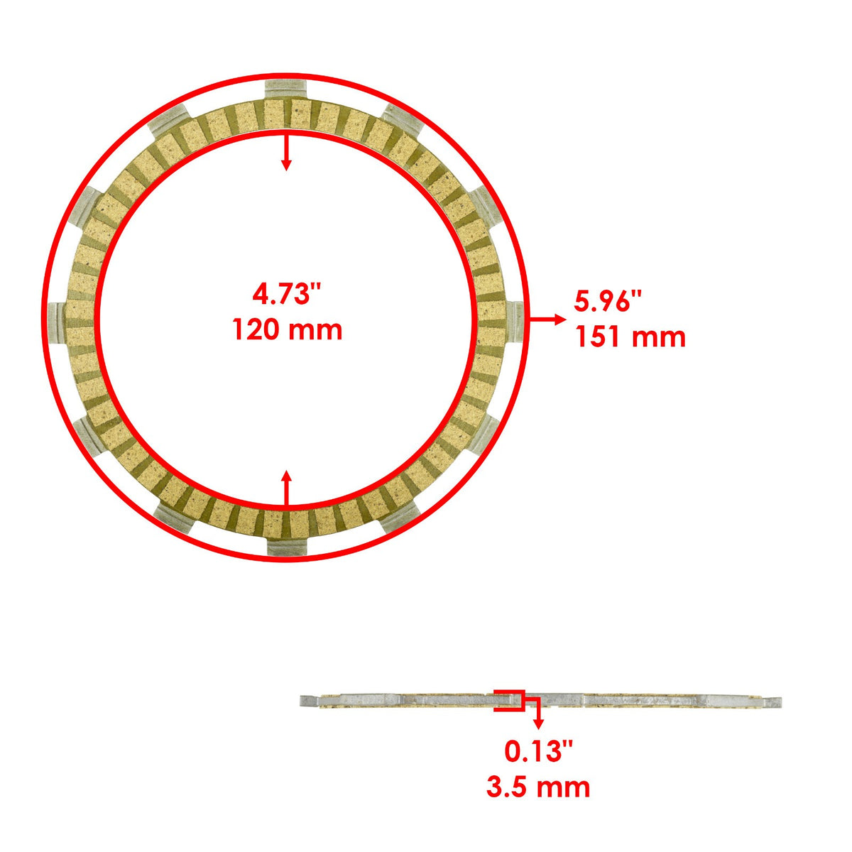Clutch Friction Plates Replacement for Suzuki GZ250 (1999–2010)