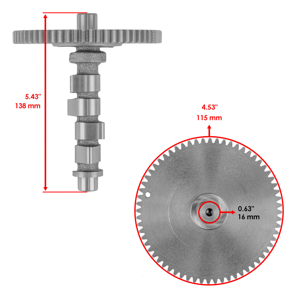 Camshaft Assembly for John Deere HPX 4X2 (2013–2019)