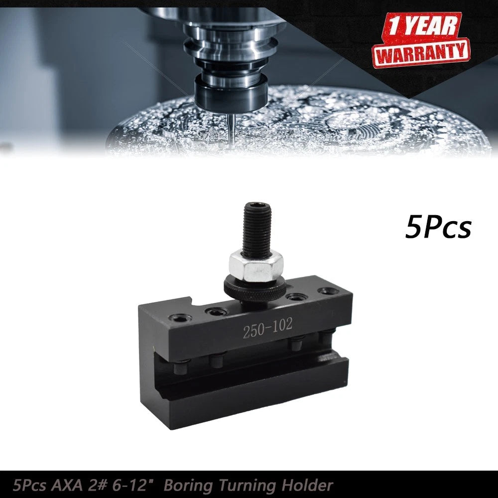 5Pcs Quick Change Tool Post Boring Turning Holder for AXA 250-102 (6-12")