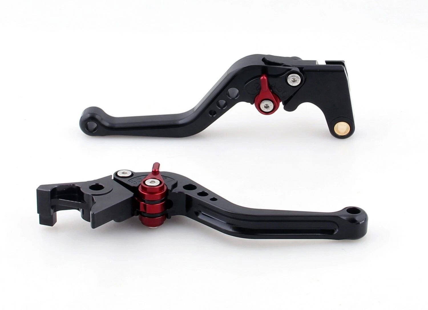 Short Brake Clutch Levers for Suzuki GSXR600 GSXR750 GSXR1000 (2005–2010) Black