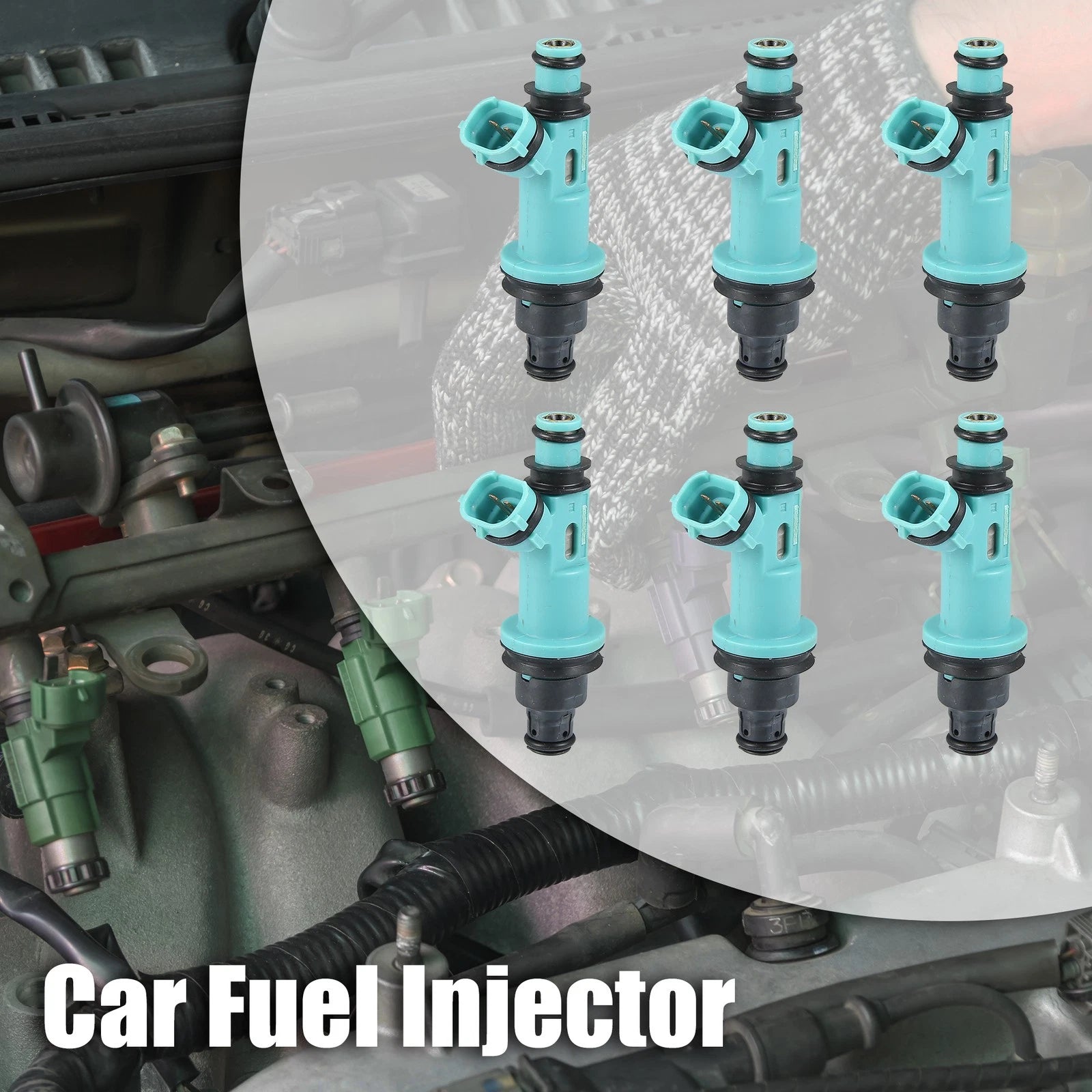 Fuel Injector Nozzle Replacement Kit 6 Pc for Lexus GS300 (1998–2005)