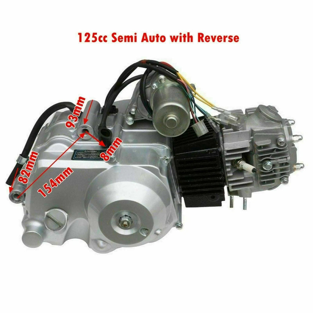 4 Stroke 125CC Semi Auto Engine Motor w/ Reverse for ATV Quad